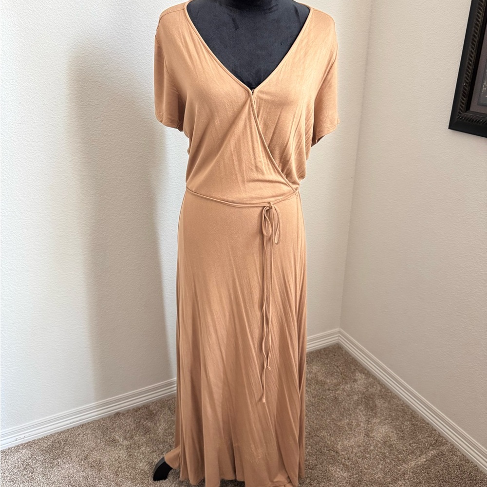 Banana Republic Factory Tan Maxi Dress